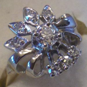 Antique Vintage OEC Natural Diamond 14k Ring